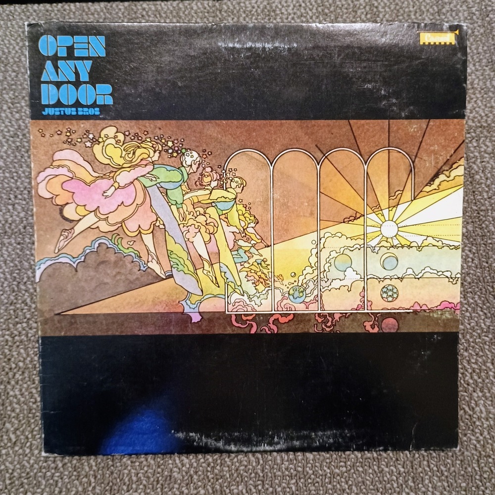 Justus Bros Open Any Door Vinyl LP 1978 Covenant Recordings Religious Musical
